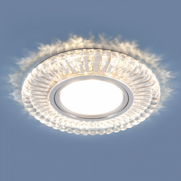 Встраиваемый точечный светильник со светодиодной подсветкой 2239 MR16 CL прозрачный Elektrostandard Dorba a045480