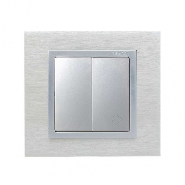 Simon 82 Алюминий Клавиша 2-ая (одна клавиша с символом "Звонок")