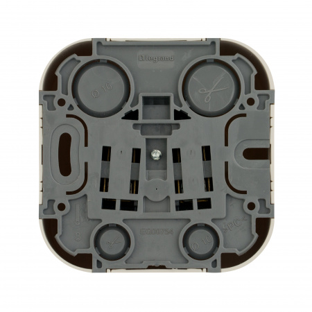 Legrand Quteo Бежевый Розетка с/з с шт