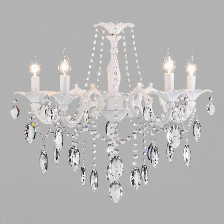 Классическая подвесная люстра 10108/5 белый Eurosvet Veletta