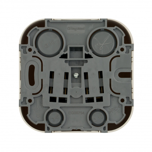 Legrand Quteo Бежевый Розетка с/з с шт