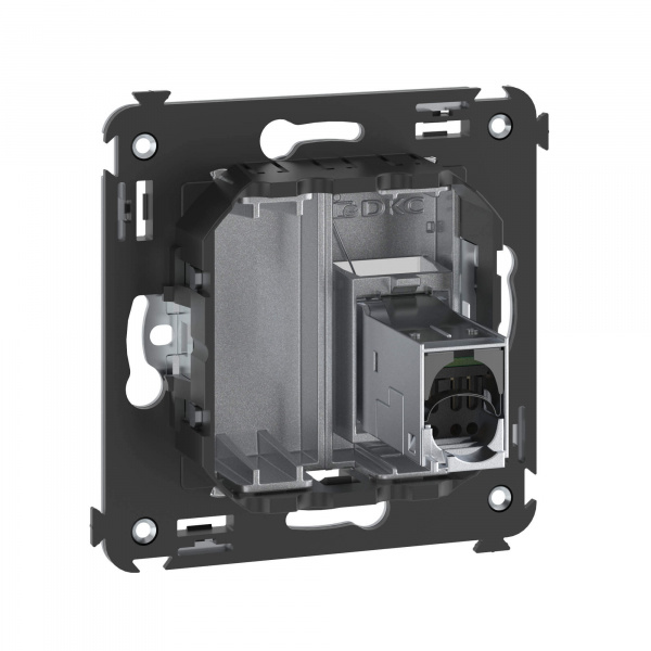 DKC Avanti Закаленная сталь Компьютерная розетка RJ-45 одинарная  категория  6 экранированная