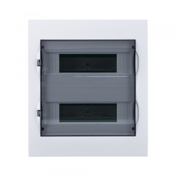 SE EASY 9 Корпус встраиваемый с прозрачной дверью 2ряд/24мод, IP40, IK07, 63А, 2 клеммы
