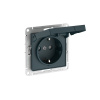 Systeme Electric AtlasDesign Изумруд Розетка с заземл. со шторк. с крышкой, 16А, IP20, мех., быстрозажим. клем.