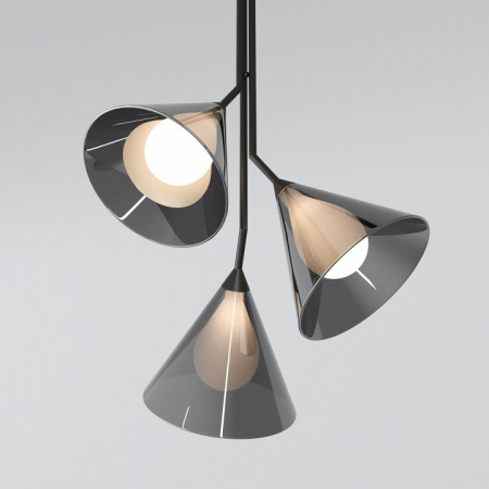 Подвесной светильник со стеклянными плафонами 70161/3 черный Eurosvet Enigma