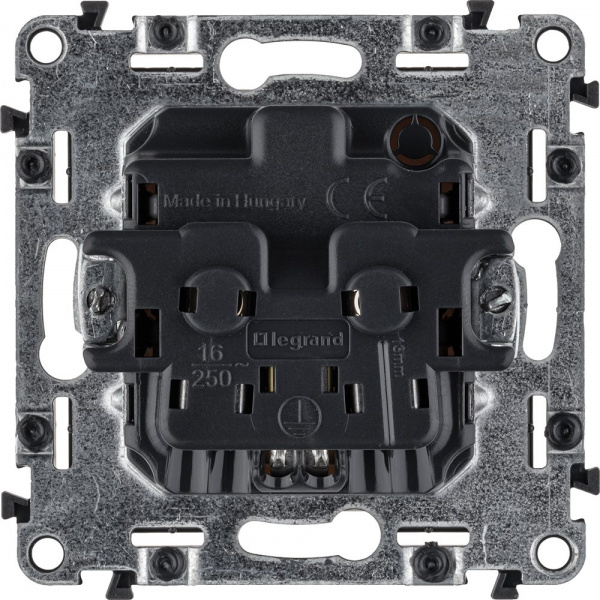 Legrand Valena LIFE DIY Сл.кость Розетка 1-ая с/з, безвинт.зажим