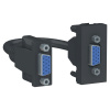 SE Unica Modular Антрацит Розетка HD15 female (VGA), 1 модуль