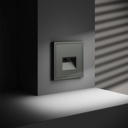 Розетка компьютерная встраиваемая VOLTUM S70 двойная RJ45+RJ45 кат.6, (титан)