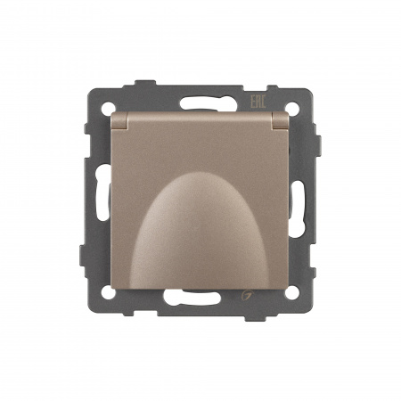 Arlight Механизм розетки влагозащищённый SCT-MCP-PL-GD-V (250V, 16A) (-)