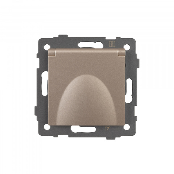 Arlight Механизм розетки влагозащищённый SCT-MCP-PL-GD-V (250V, 16A) (-)