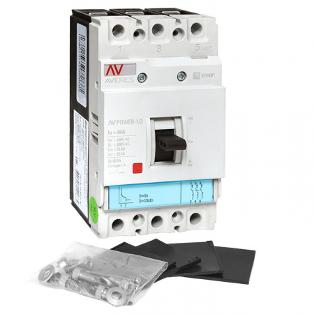 EKF Averes Автоматический выключатель AV POWER-1/3 80А 35kA TR