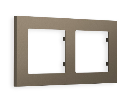 Рамка ALFA Techno (Темная бронза матовый) 2-ая AF220632