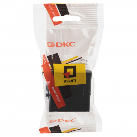 DKC Avanti Черный матовый Переключатель одноклавишный 2 модуля