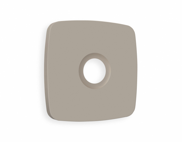 Лицевая панель OMEGA (Серо-бежевый матовый) для TV розетки QUANT OP3730