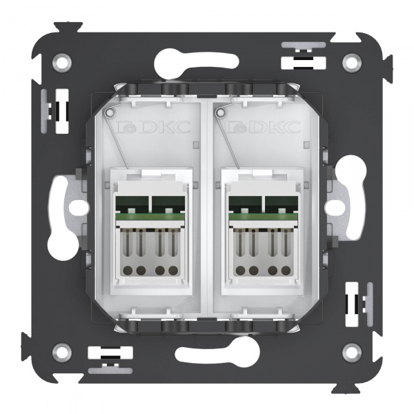 DKC Avanti Белое облако Розетка RJ-45 5e двойная