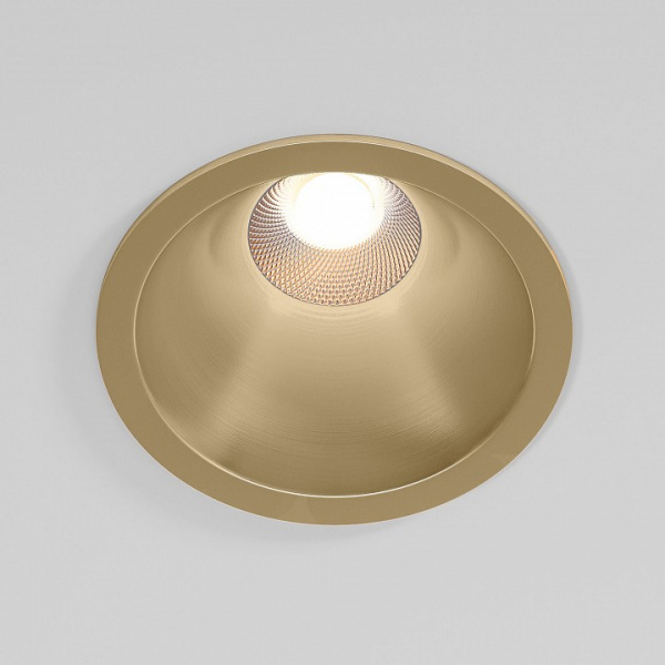 Светильник встраиваемый светодиодный Forte 15W 4000K латунь 25071/LED Elektrostandard Forte a069411