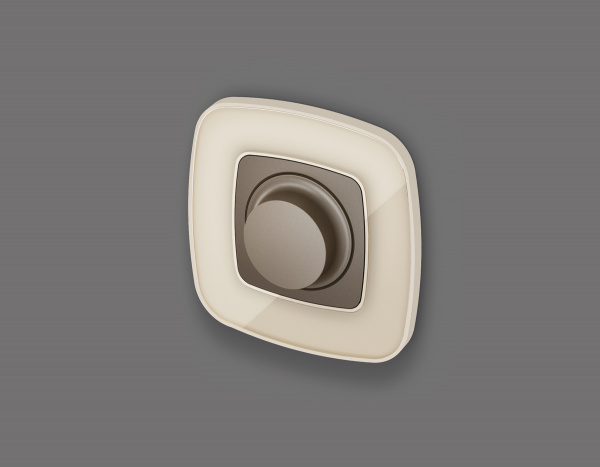 Лицевая панель OMEGA (Темная бронза матовый) для светорегулятора универсального QUANT OP6355