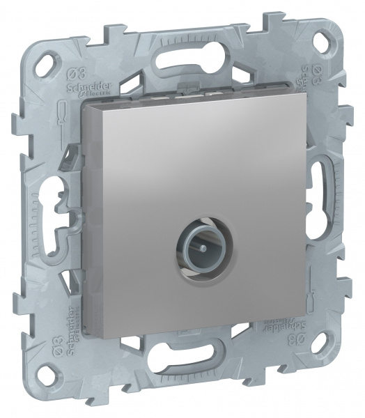 SE Unica New Алюминий Розетка TV, оконечная