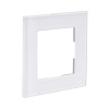 Рамка 1-постовая, стекло белый Kollinger Asthetik AS1WH