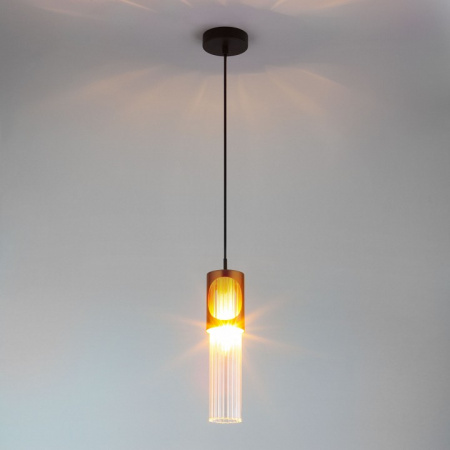 Подвесной светильник 50087/1 черный / бронза Eurosvet Clip