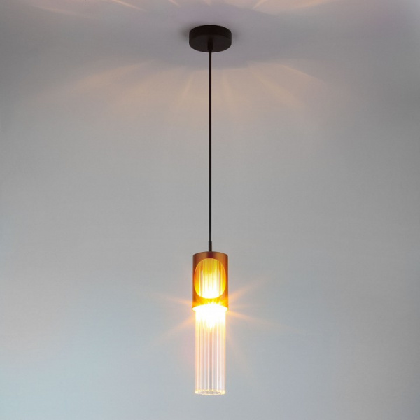 Подвесной светильник 50087/1 черный / бронза Eurosvet Clip