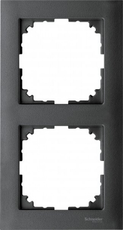 SE Merten SM M-Pure Антрацит Рамка 2-ая