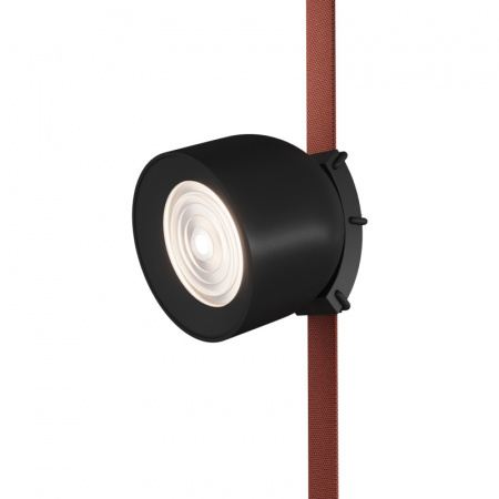 DK5640-BK Поворотный светильник для трека-ремня Belty Smart, серия Spot, со светодиодом, D100*H107мм, 48V DC, 12W, RA90, 38°, 2700-6000K, IP20, черный, алюминий