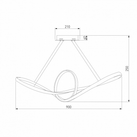 Подвесной светильник 90174/1 сатин-никель Eurosvet Kink