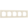 Рамка из стекла на 5 постов Favorit молочный W0051141