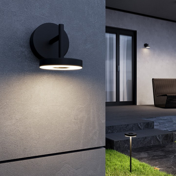 Светильник поворотный садово-парковый светодиодный Verano черный 35185/D черный Elektrostandard Verano a068590 Светильник поворотный садово-парковый светодиодный Verano черный 35185/D черный Elektrostandard Verano a068590