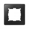 Simon 82 Detail Графит, основание хром Рамка 1-ая