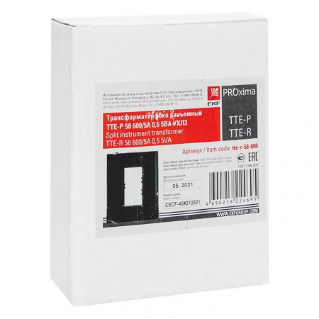 EKF PROxima Трансформатор тока ТТЕ-Р 58 600/5А 0,5 5ВА УХЛ4
