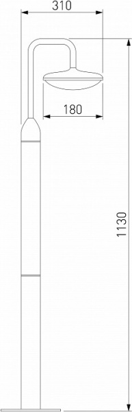 Наземный высокий светильник Elektrostandard Portal a063027