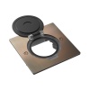 Donel Лючок Surface 2 мод. (1 мод. 45х45 мм.), круглая крышка, красная медь, IP44, DFB2MRRRC