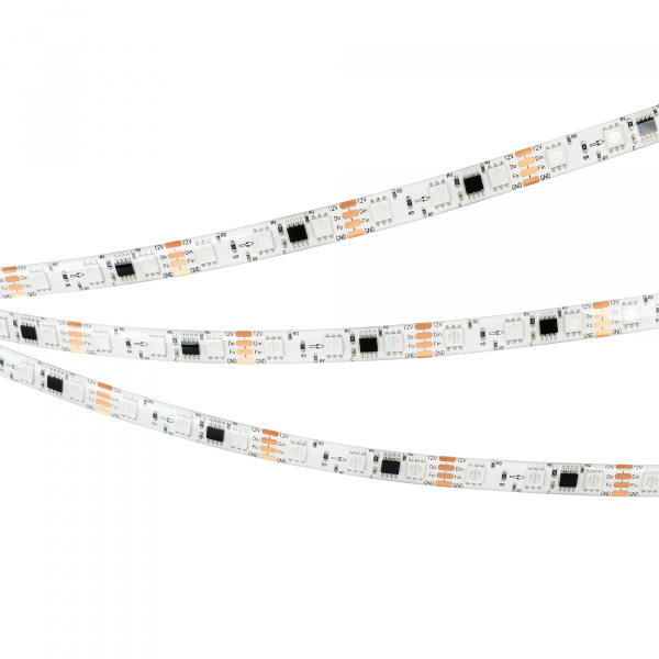 Arlight Лента герметичная SPI-SE-B60-10mm 12V RGB-PX3-BPT (12 W/m, IP65, 5060, 5m) (бегущий огонь)
