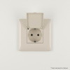 DKC Avanti Ванильная дымка Розетка с крышкой 2P+E