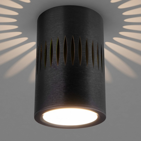 Накладной светодиодный светильник с подсветкой черный DLS026 Elektrostandard DLS025 & DLS026 a052837 Накладной светодиодный светильник с подсветкой черный DLS026 Elektrostandard DLS025 & DLS026 a052837