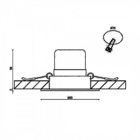 Встраиваемый светодиодный светильник DesignLed KZ-DLB-7-NW 002346