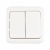 Legrand Quteo Белый Выключат 2-клавишный IP44 10А