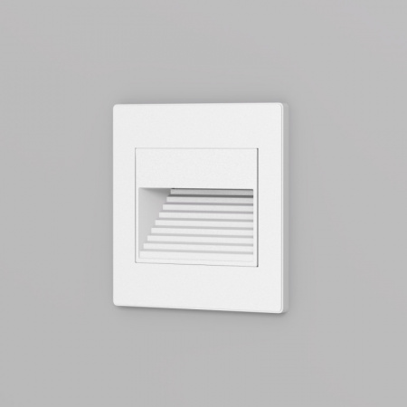 DK3050-WH Светильник встраиваемый в стену, IP 20, LED 3000, 1 Вт, белый, пластик