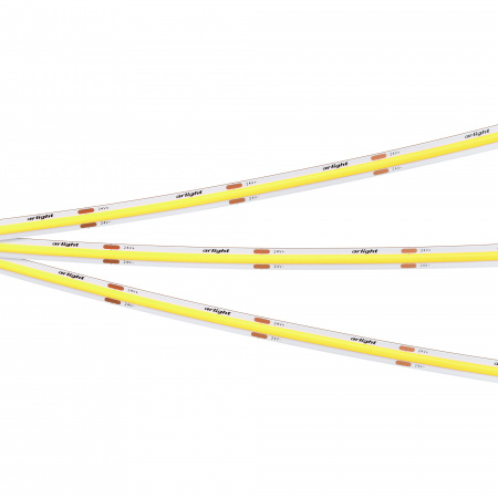 Лента COB-X480-8mm 24V Yellow Volt (8 W/m, IP20, 5m) (Arlight, -)