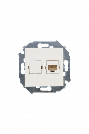 Simon 15 Бежевая Розетка компьютерная 1-ая RJ45 кат.5е