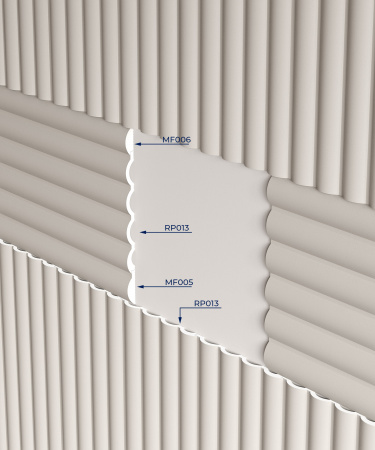 Молдинг финишный MF005, 46х12, 2800мм, Экополимер/36