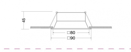 Встраиваемый светильник DL029-2-01W Maytoni Dot
