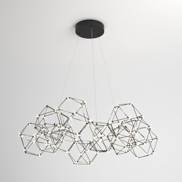 Подвесной светильник 90169/12 черный жемчуг Eurosvet Uma