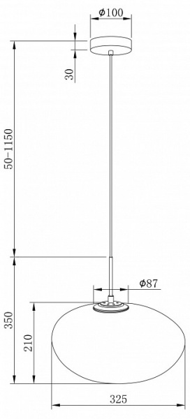 Подвесной светильник MOD004PL-L5S3K Maytoni Roca