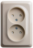 SE Этюд Крем Розетка 2-ая б/з со шторками 16А 250B