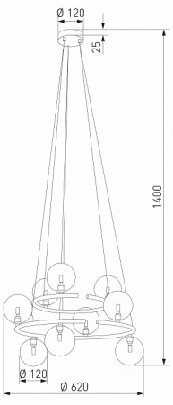 Подвесной светильник 6845 Anabelle Eurosvet Anabelle