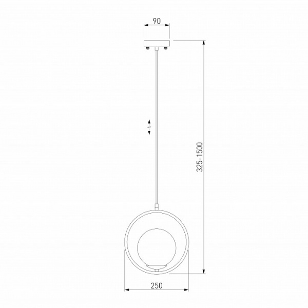 Подвесной светильник с плафоном 50089/1 золото Eurosvet Ringo