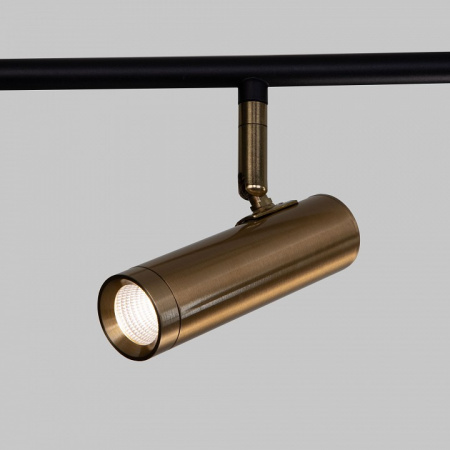 Потолочный светодиодный светильник 20252/6 LED черный/латунь Eurosvet Epiphania